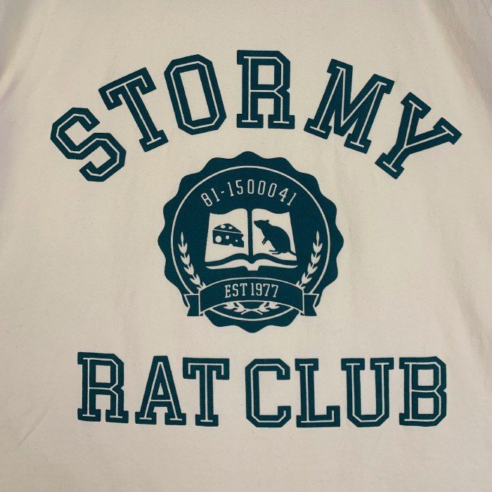 STORMY ストーミー RAT CLUB プリントTシャツ クリーム Size M 福生店