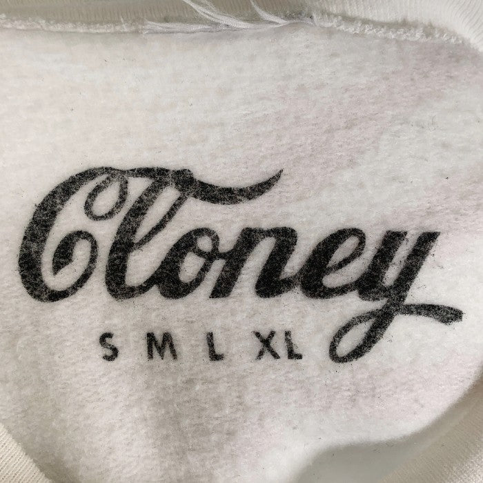 Cloney クロニー The BEVERLEY HILLS HOTEL プリント スウェットクルーネックトレーナー ホワイト Size L-XL 相当 福生店