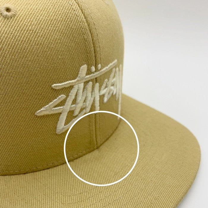 STUSSY ステューシー スナップバック キャップ 帽子 ベージュ 福生店