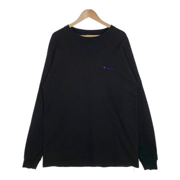 READY MADE レディメイド 21AW PIONCHAM L/S T-SHIRT ロゴ刺繍ロングスリーブTシャツ ブラック Size XXL 福生店