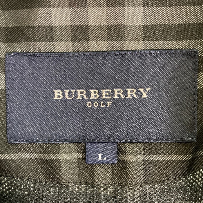 BURBERRY GOLF　バーバリーゴルフ ジップアップベスト bfp77-020-09 ブラック sizeL 瑞穂店