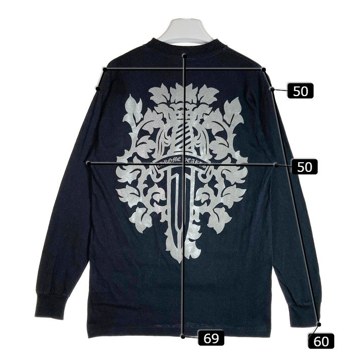 CHROME HEARTS クロムハーツ モックネックロゴ ダガーバックロゴ L/S Tee ブラック sizeM 瑞穂店