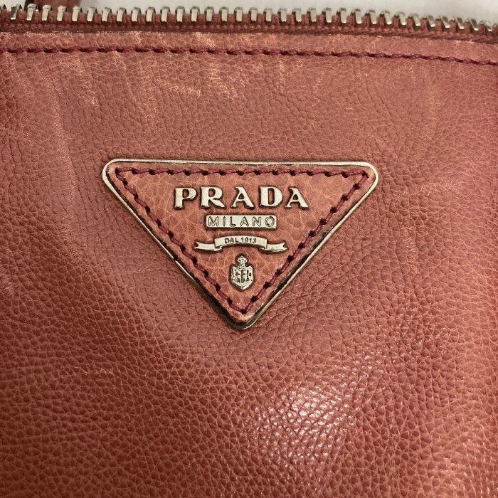 PRADA プラダ 2way レザーバッグ B2625M ショルダー ハンドバッグ ピンクパープル 瑞穂店