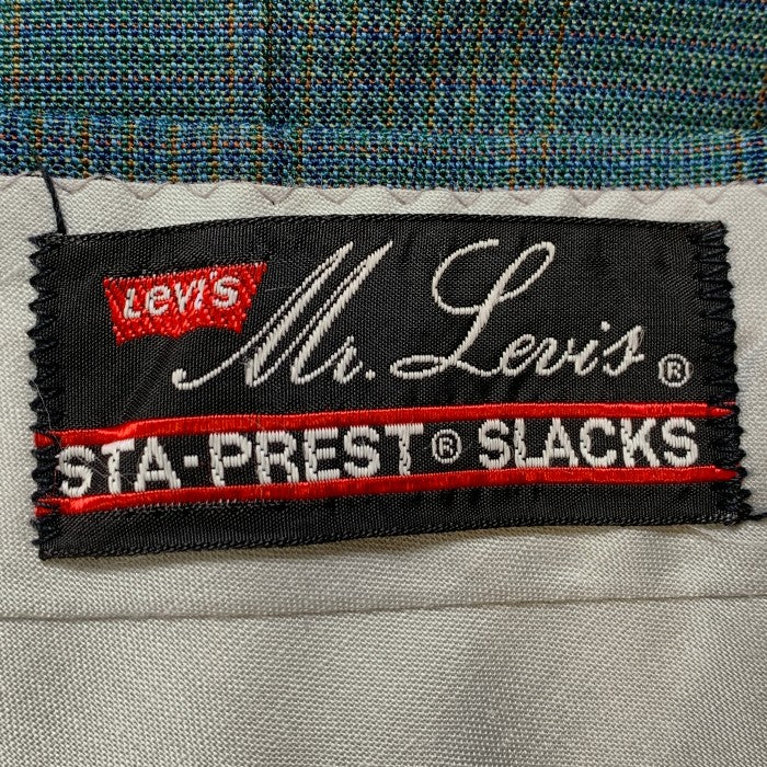 60~70's Levi's リーバイス STA-PREST スタープレスト チェック柄 スラックス グリーン Size 82cm 福生店