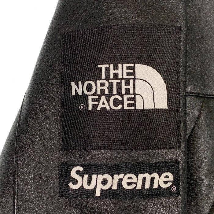 SUPREME シュプリーム 18AW THE NORTH FACE ノースフェイス Leather Mountain Parka レザーマウンテンパーカー ブラック 並行品 Size M 福生店