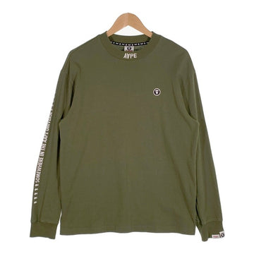AAPE BY A BATHING APE エーエイプ ロングスリーブTシャツ プリント オリーブ Size XL 福生店