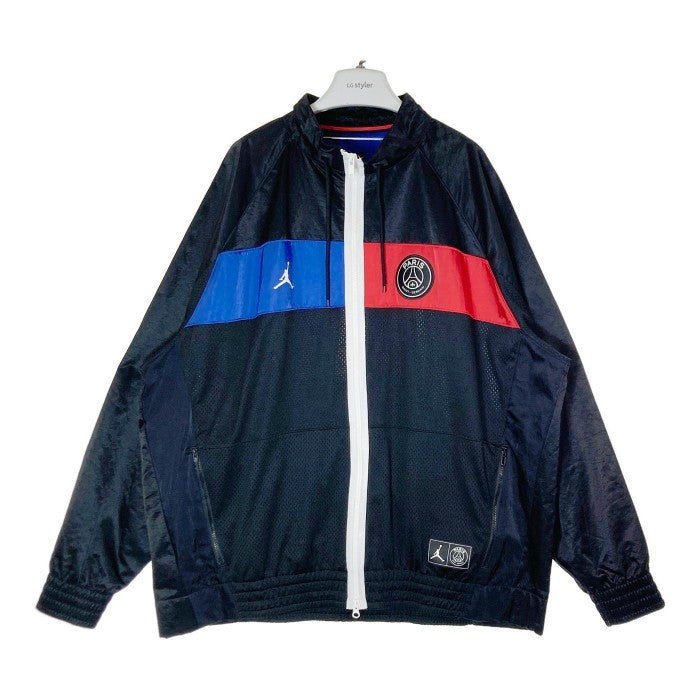 JORDAN ジョーダン PSG パリサンジェルマン AIR JRDN SUIT JKT ナイロンジャケット BQ8370-011 ブラック Size 2XL 瑞穂店