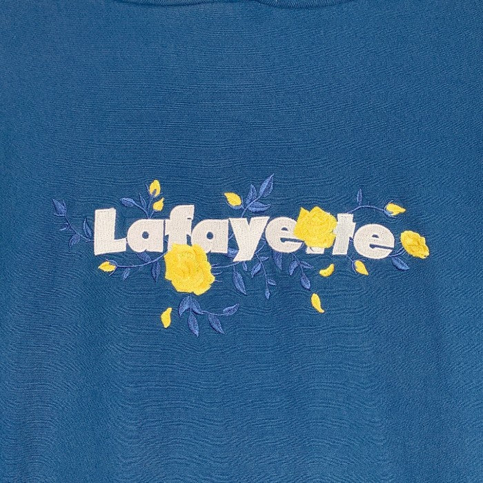 Lafayette ラファイエット LFYT ローズ ロゴ刺繡 プルオーバースウェットパーカー USコットン ブルー LA200503 Size XL 福生店