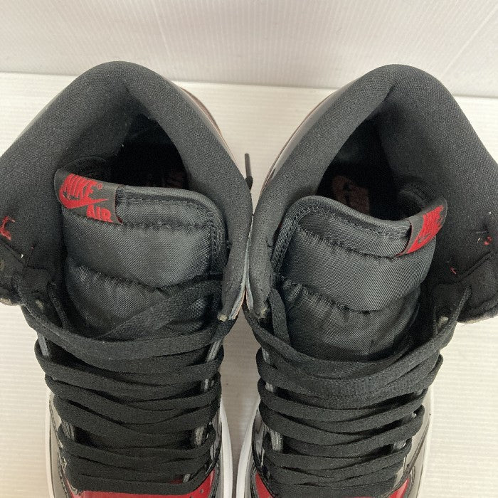 NIKE ナイキ Air Jordan 1 High OG Patent Bred エアジョーダン1 ハイ OG パテント ブレッド 555088-063 赤黒 size27.5cm 瑞穂店
