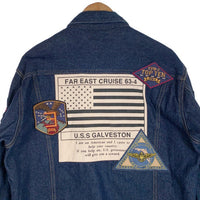 AVIREX アヴィレックス Top Gun Denim Jacket トップガン デニムジャケット ワッペン インディゴ Size XL 福生店