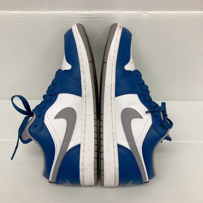 NIKE ナイキ AIR JORDAN 1 LOW エアジョーダン 1 ロー スニーカー 553558-412 ブルー size26cm 瑞穂店