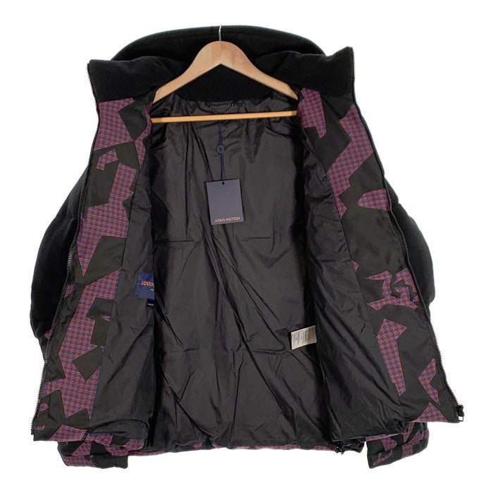 Louis Vuitton ルイヴィトン 22AW BIMATERIAL HOODED DOWN JACKET バイマテリアル ダウンジャケット 1AATDP ブラック Size 46 福生店