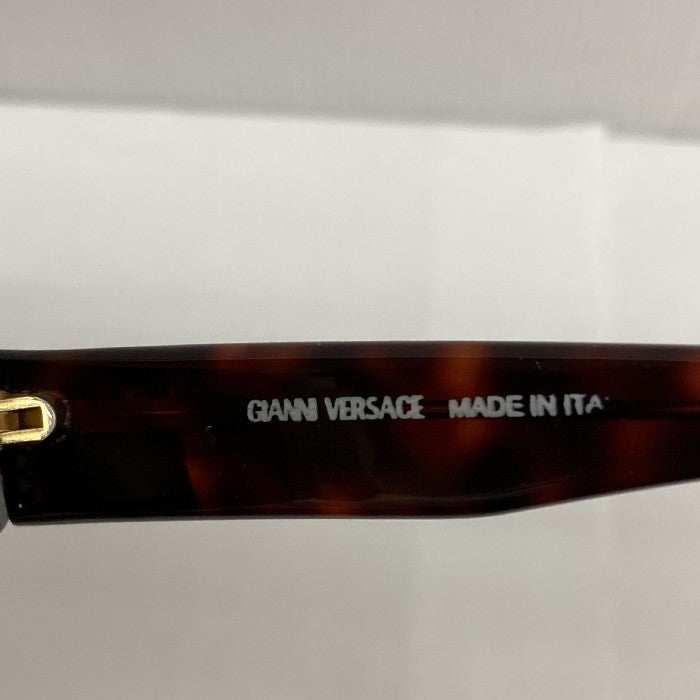 Gianni Versace ベルサーチ ジャンニ ヴェルサーチ MOD.GV4 COL.747 サングラス クラブマスター型  ケースあり ブラウン×ゴールド 瑞穂店