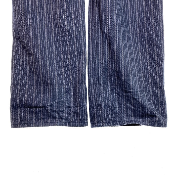 SUGAR CANE シュガーケーン Lot377 SC41377 FICTION ROMANCE 8oz. INDIGO STRIPE WORK PANTS インディゴストライプ ワークパンツ ネイビー sizeW32 瑞穂店