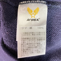 AVIREX アヴィレックス 6193630 CUT刺繍 ジップ スウェット ZIP SWEAT PARKA ネイビー sizeM 瑞穂店