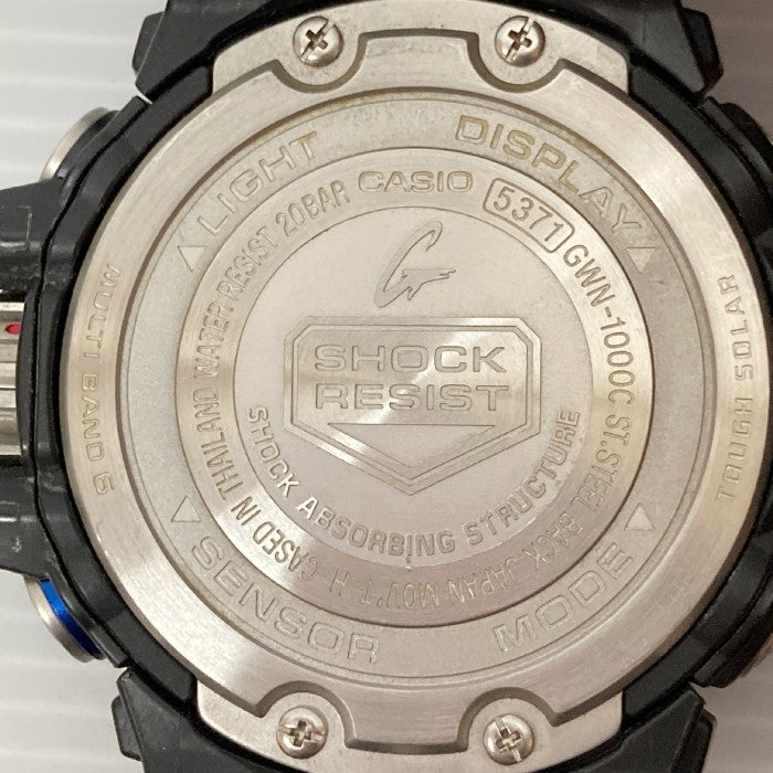 G-SHOCK GWN-1000C-1AJF GULFMASTER タフソーラー 電波受信 電波ソーラー マルチバンド6トリプルセンサー マットブラック 瑞穂店