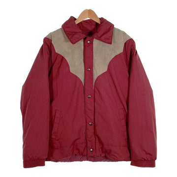 80-90's GLADIATOR By CAMEL グラディエーター レザーヨーク ダウンジャケット 2way レッド Size L 福生店