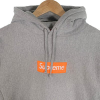 SUPREME シュプリーム 17AW Box Logo Hooded Sweatshirt ボックスロゴ スウェットパーカー グレー Size M 福生店