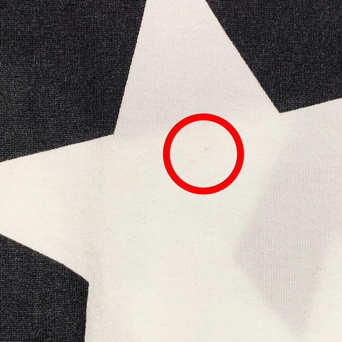 A BATHING APE アベイシングエイプ STA柄 プリントTシャツ ブラック ホワイト Size M 福生店