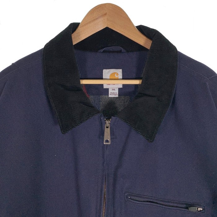 Carhartt カーハート Detroit Jacket デトロイトジャケット ダック地 ブランケットライナー 103828 NVY Size 3XL 福生店