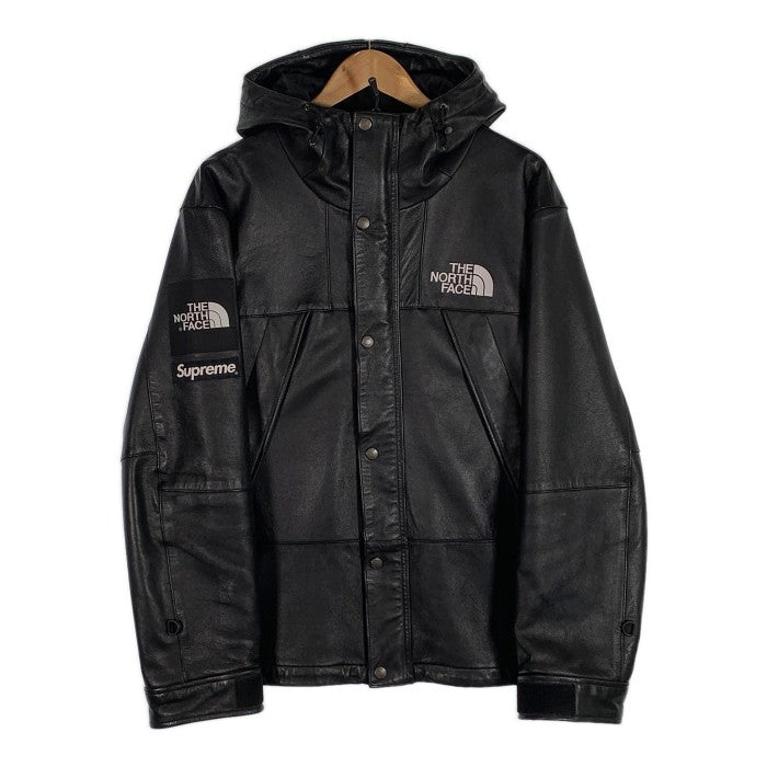 SUPREME シュプリーム 18AW THE NORTH FACE ノースフェイス Leather Mountain Parka レザーマウンテンパーカー ブラック 並行品 Size M 福生店