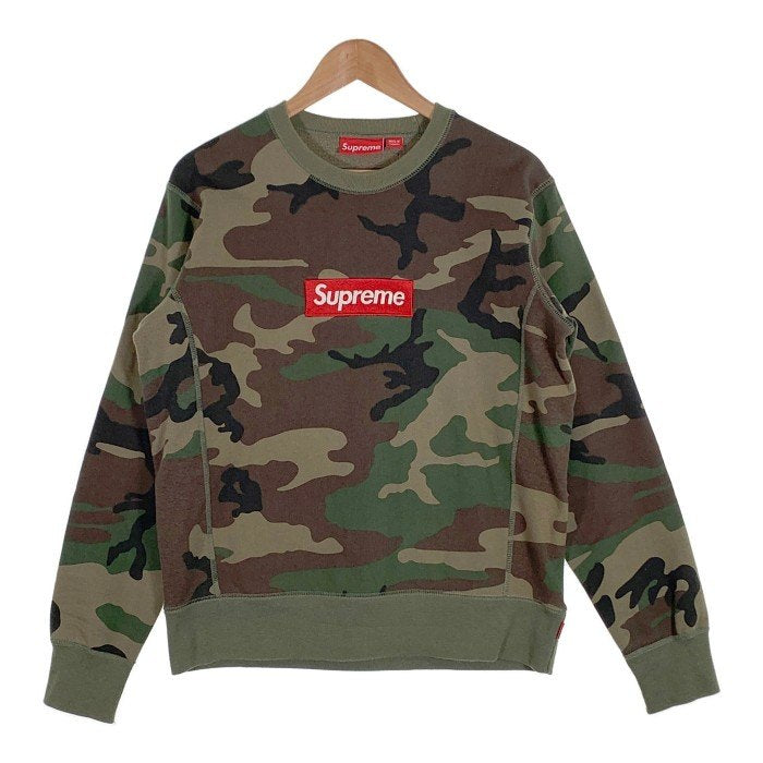 SUPREME シュプリーム 15AW Box Logo Crewneck ボックスロゴ クルーネック スウェットトレーナー ウッドランドカモ Size S 福生店