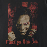 00's Marilyn Manson マリリンマンソン APE OF GOD プリントTシャツ ブラック GIANT 2000コピーライト Size L 福生店
