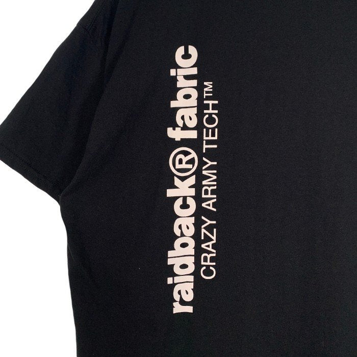 NITRO MICROPHONE UNDERGROUND ニトロマイクロフォンアンダーグラウンド raidback fabric ロゴプリント  Tシャツ ブラック Size XL 福生店