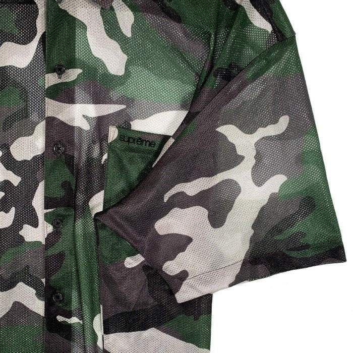 SUPREME シュプリーム 20AW Camo Mesh S/S Shirt カモ メッシュ ショートスリーブシャツ カモフラージュ Size XL 福生店