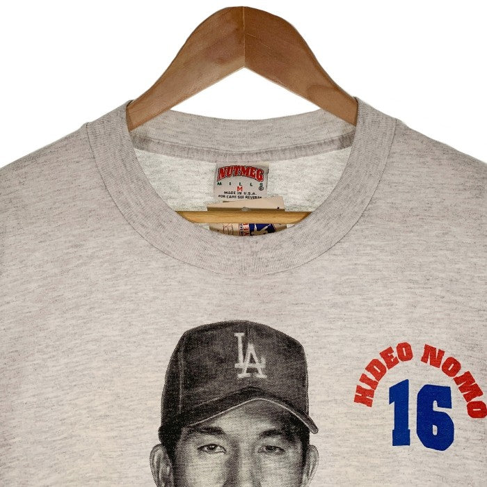 90's NUTMEG NOMO Print Tee 野茂英雄 フォトプリントTシャツ デッドストック Size M 福生店
