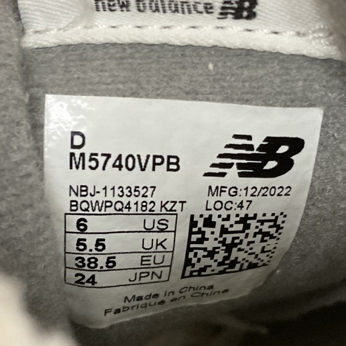 【新品】New Balance M5740VPB GRAYグレー 27.5cm
