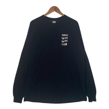 AINO SKWL SKWL CLUB ロングスリーブTシャツ プリント ブラック Size XL 福生店