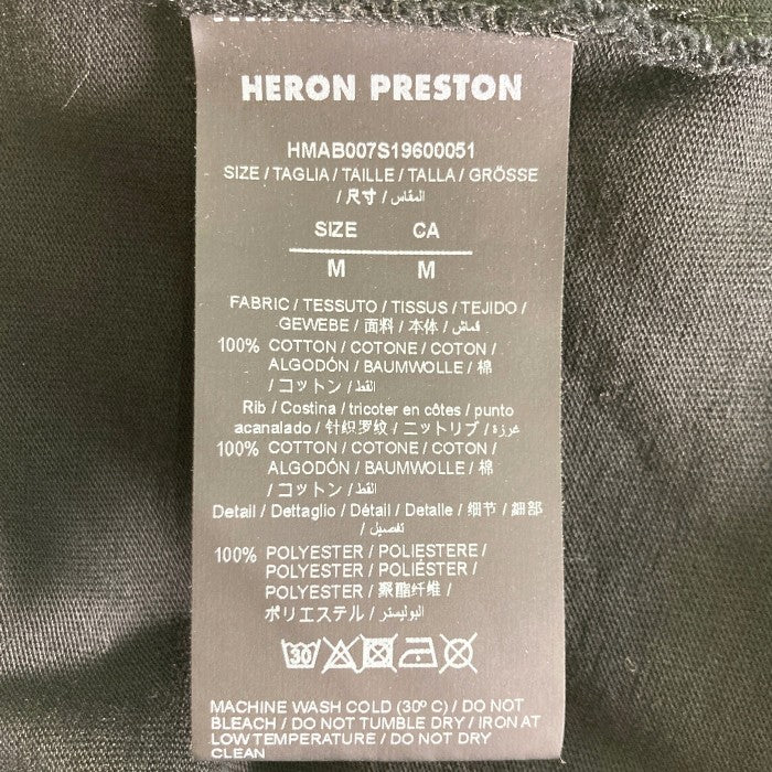 HERON PRESTON ヘロンプレストン モックネックT 風格刺繍 ロンT 