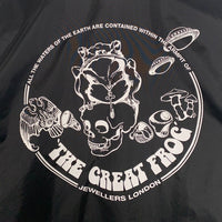 THE GREAT FLOG ザグレートフロッグ プリント コーチジャケット 裏地コットン ブラック Size L 福生店