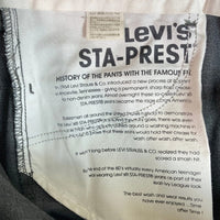 Levi's リーバイス 20305-0001 STA-PREST BLACK TAB 10年 トラウザー カジュアル パンツ グレー size34 瑞穂店