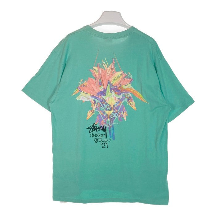 STUSSY ステューシー design group 21 tee tシャツ グリーン sizeL 瑞穂店