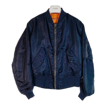 ALPHA INDUSTRIES アルファ インダストリーズ MA-1 ナイロンフライトジャケット JACKET ブルゾン USA製 615-37901 ネイビー sizeS 瑞穂店