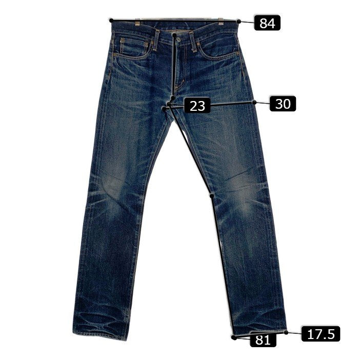 DENIME ドゥニーム 革パッチ デニムパンツ ジッパーフライ インディゴ Size 31 福生店