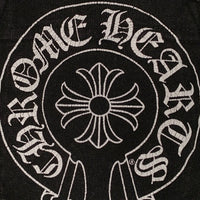 Chrome Hearts クロムハーツ スクロールラベル ホースシュー プリント ポケット Tシャツ ブラック Size M 福生店