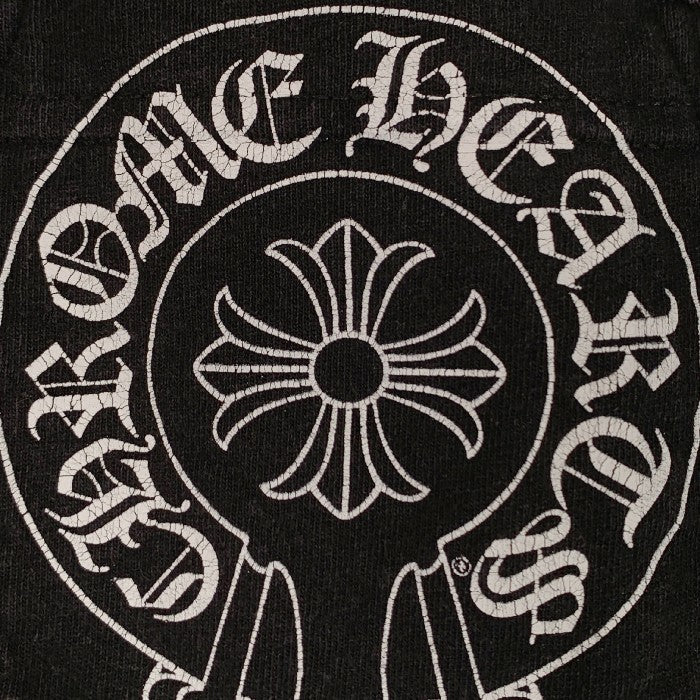 Chrome Hearts クロムハーツ スクロールラベル ホースシュー プリント ポケット Tシャツ ブラック Size M 福生店