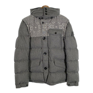 MONTECORE モンテコーレ 2way ウール ダウンジャケット ベスト グレー 111CX260 1203 Size 44 福生店