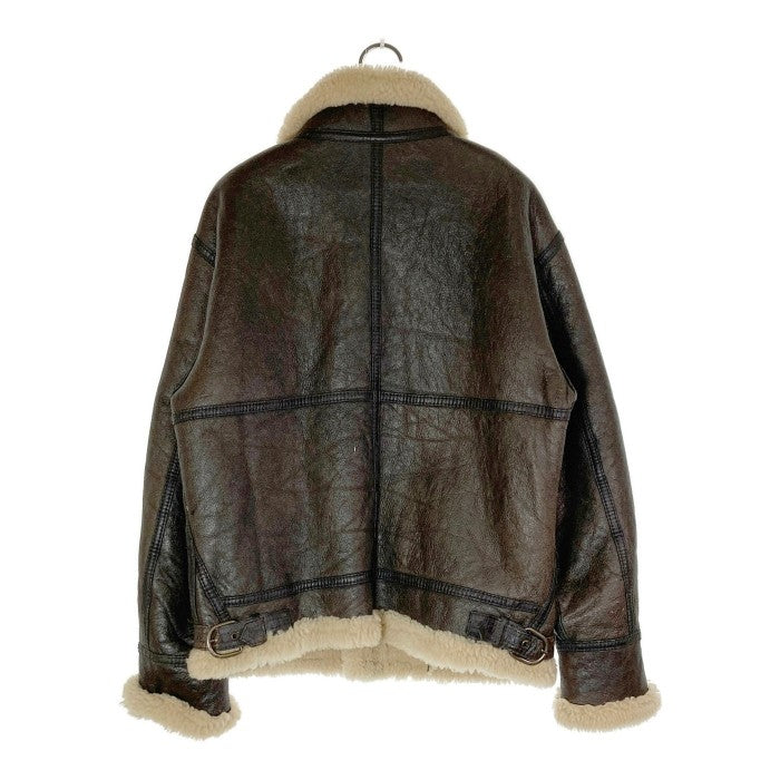 AMERICAN MILITARY WEAR アメリカンミリタリーウェア THE SOURCE社製 B-3 87-610-93 2541-A レザー ボアムートン フライトジャケット ブラウン sizeL 瑞穂店