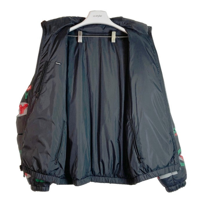 SUPREME シュプリーム 18AW NY Reversible Puffy Jacket フォトプリントリバーシブルジャケット ブラック sizeM 瑞穂店