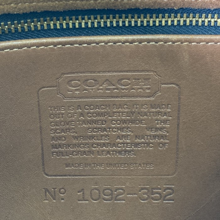 OLD COACH オールドコーチ ショルダーバッグ ターンロック ブラウン 352 USA製 瑞穂店