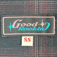 GOOD ROCKIN グッドロッキン チェック ショールカラー ジャケット ブラック×レッド sizeSS 瑞穂店