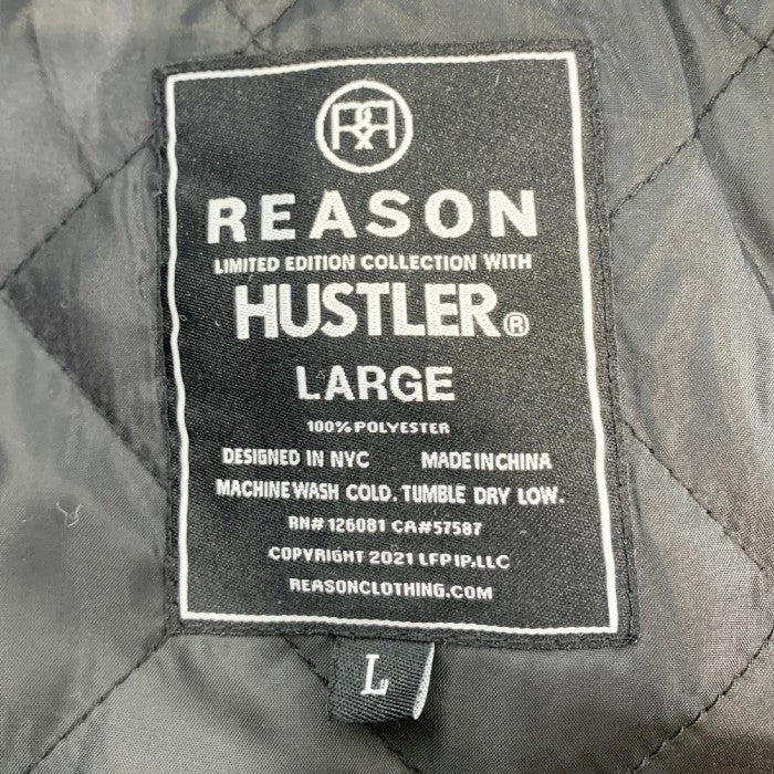 REASON リーズン HUSTLER VARSITY JACKET ウール スタジャン ブラック Size L 福生店