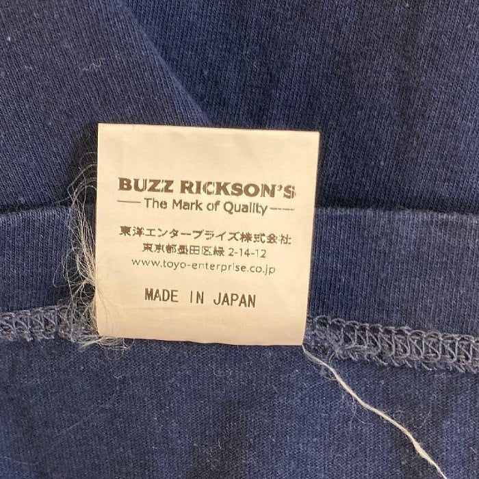 BUZZ RICKSON'S バズリクソンズ プリントTシャツ ネイビー sizeXL 瑞穂店