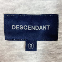 DESCENDANT ディセンダント ワンポイントロゴ刺繍 Tシャツ グレー size3 瑞穂店