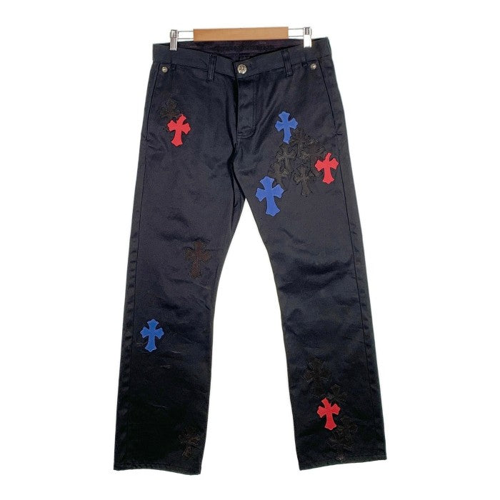 Chrome Hearts クロムハーツ CHINO STRTLG FBRC チノ ストレートパンツ セメタリークロスパッチ ブラック Size 33 福生店