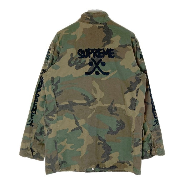 Supreme×WTAPS/シュプリーム×ダブルタップス M-65 カモフラ/迷彩 ミリタリー/フィールド ジャケット TSSP-JK-M01 カーキ sizeL 瑞穂店